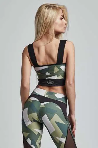 Top BRAVE Military Green (Gym Provocateur)